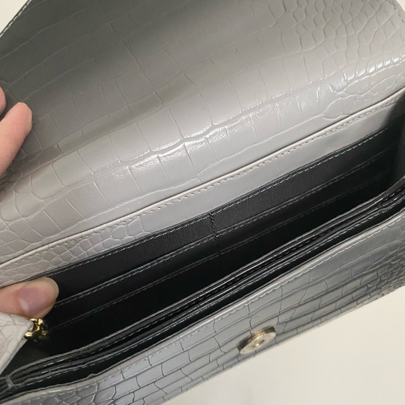 $15 SALE 🐊 BRAND NEW 🐊 BCBG style ombre faux croc mini crossbody clutch purse - Picture 9 of 9